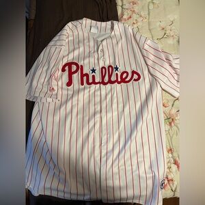 100% Authentic Phillies Majestic Cool Base  Blank Jersey Size Men’s 3XL